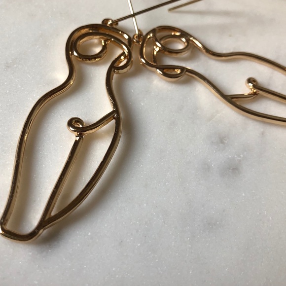 Statement body drop earrings - Picture 3 of 4